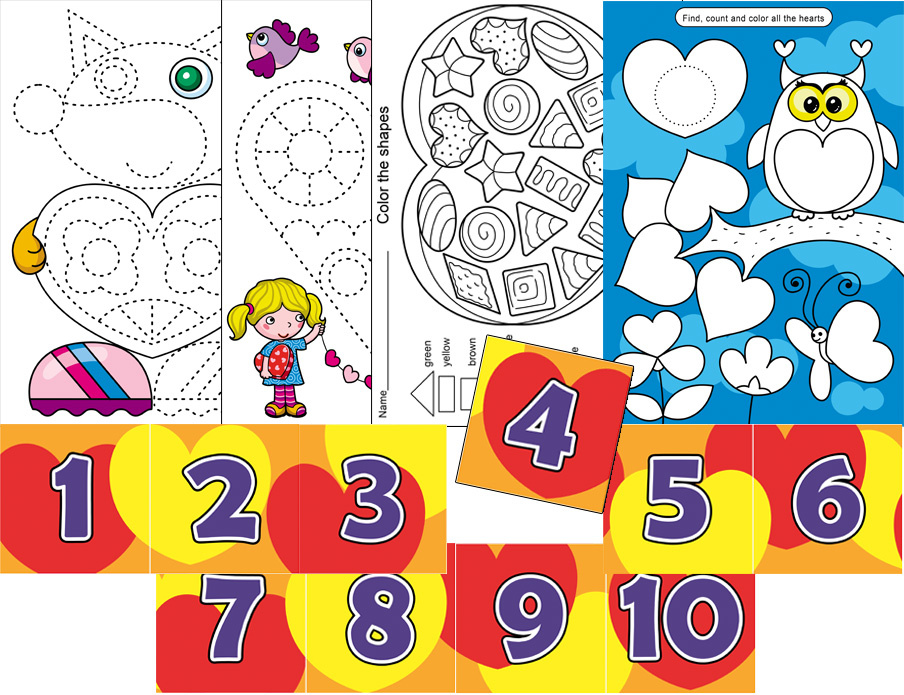 Valentine’s Day Worksheet Printables.