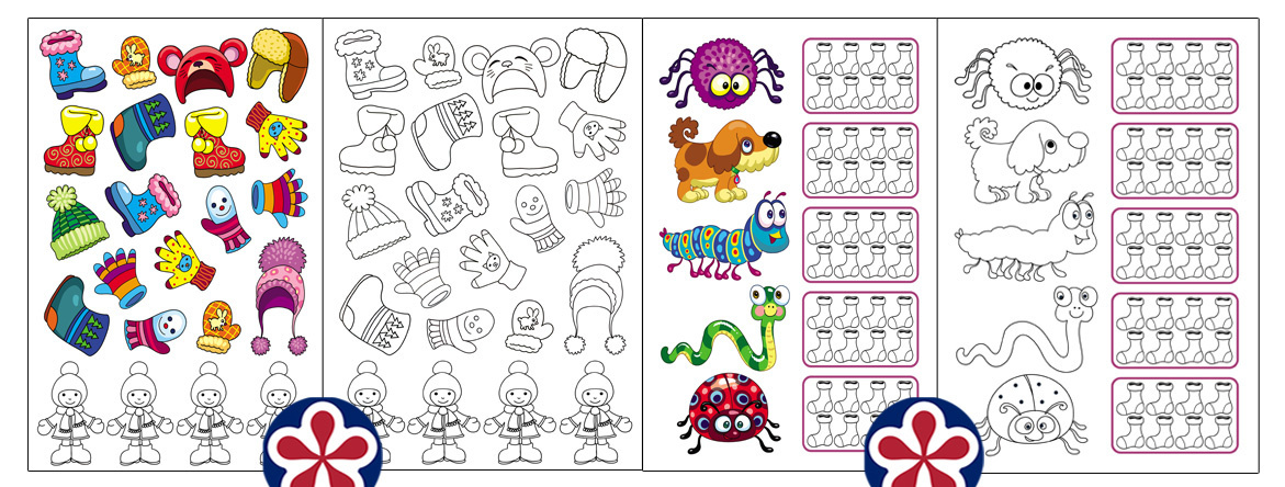 Winter-Themed Math Worksheets for Preschool Students