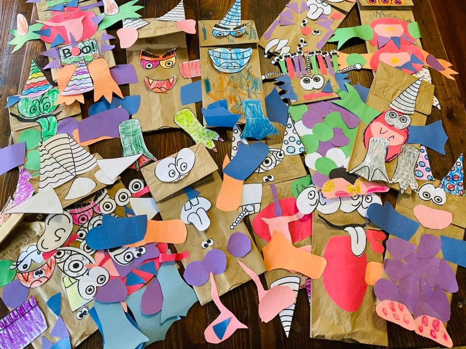 Paper Bag Halloween Monster Craft