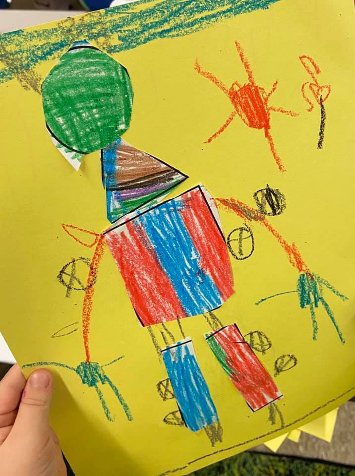 Making Robots Out of Random Shapes Craft Activity