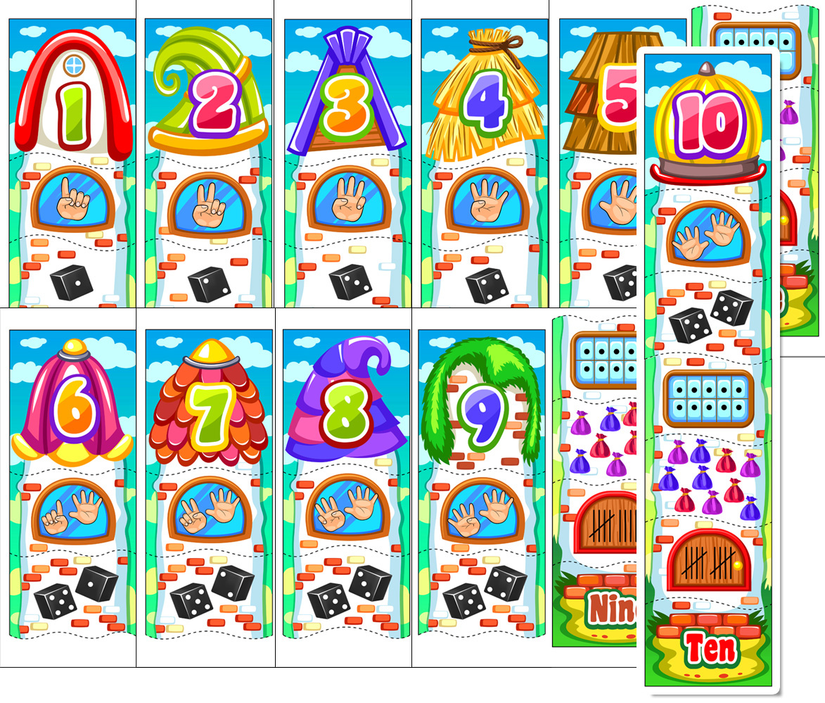 Number-Matching Puzzle Houses