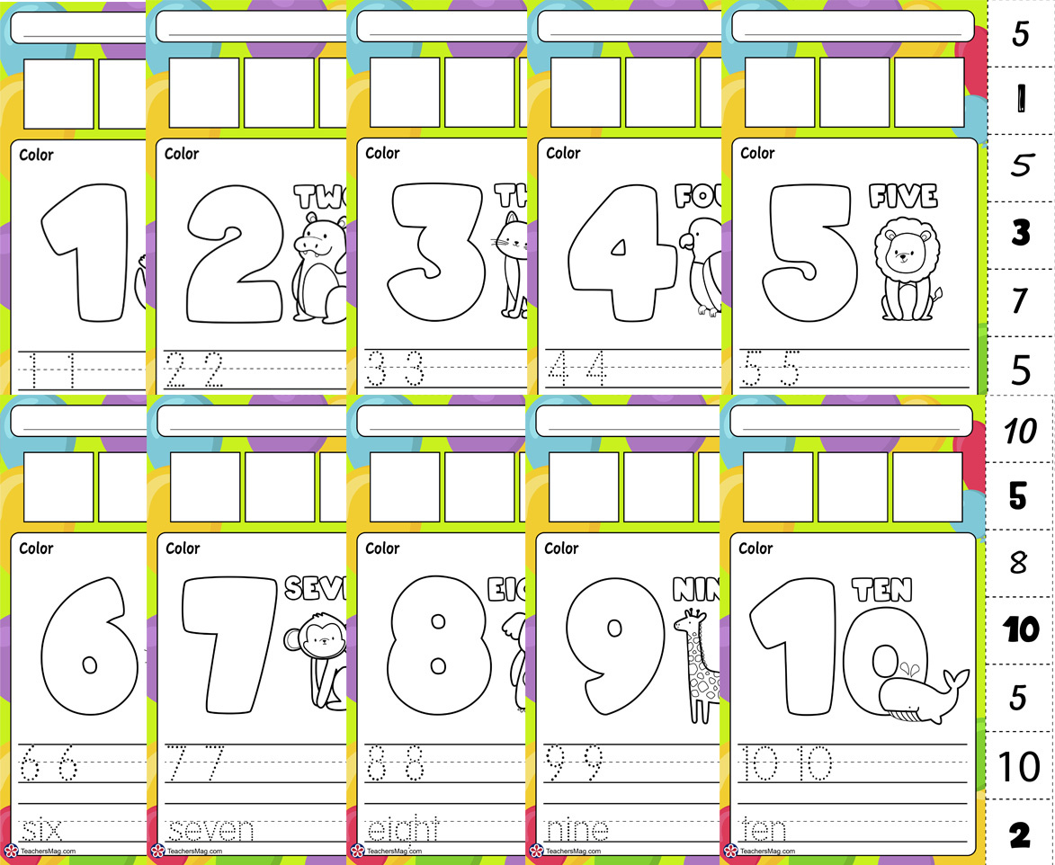 Worksheets For Kindergarten On the Numbers 1 To 10 Photo Worksheets For Kindergarten On the Numbers 1 To 10