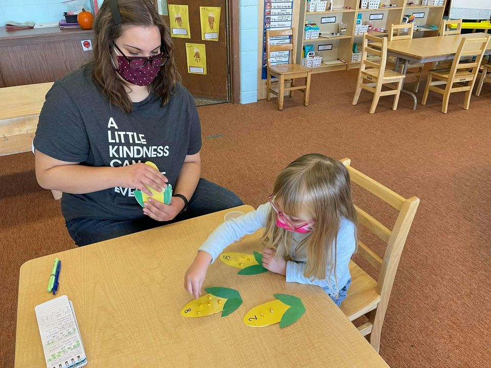 Learning About Vegetables and Counting With Corn