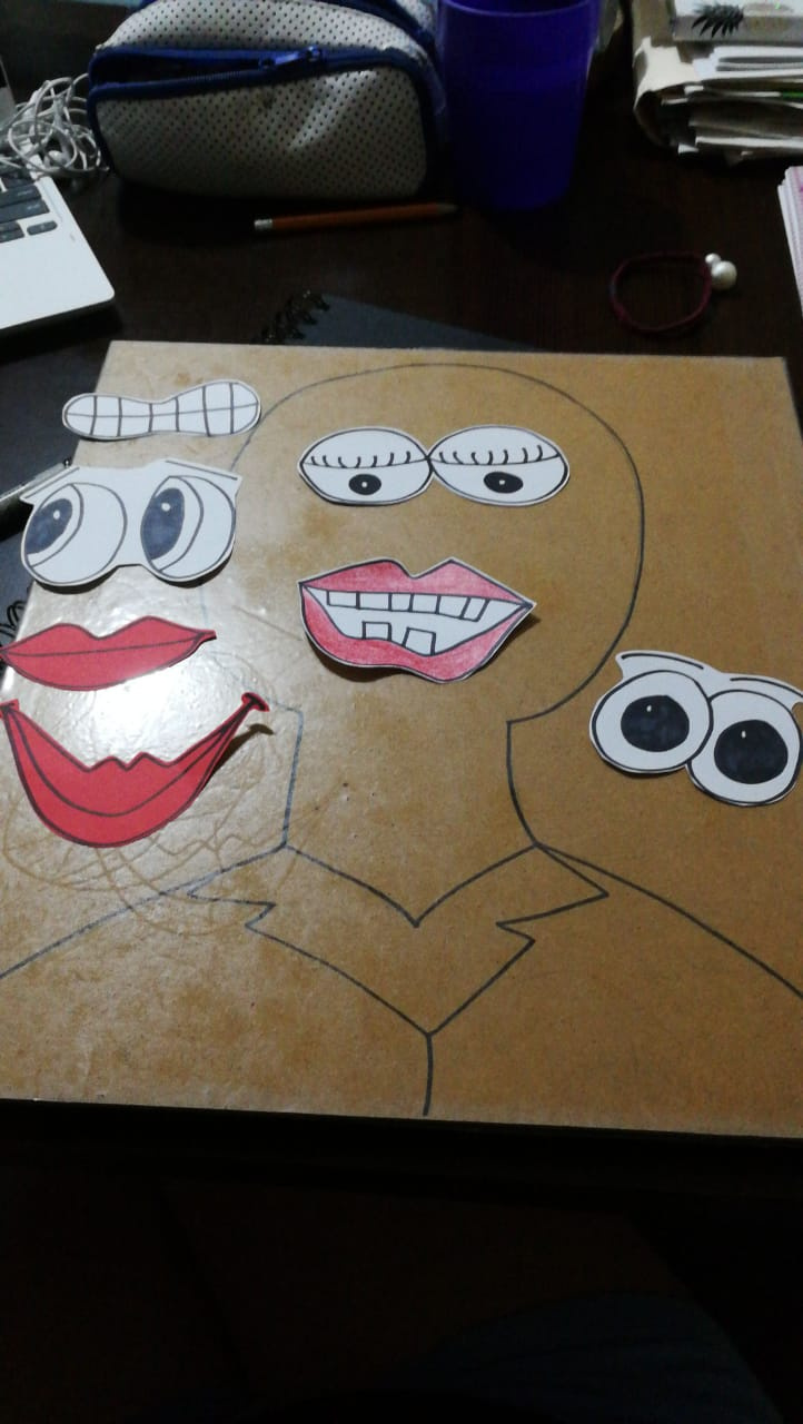 Crazy face: parts of the face game