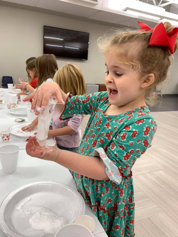 Making Snowman Slime