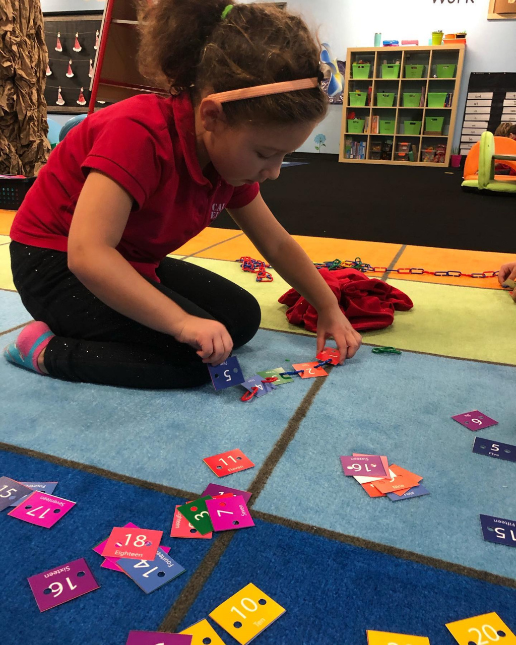 Linking Number Cards Together Activity