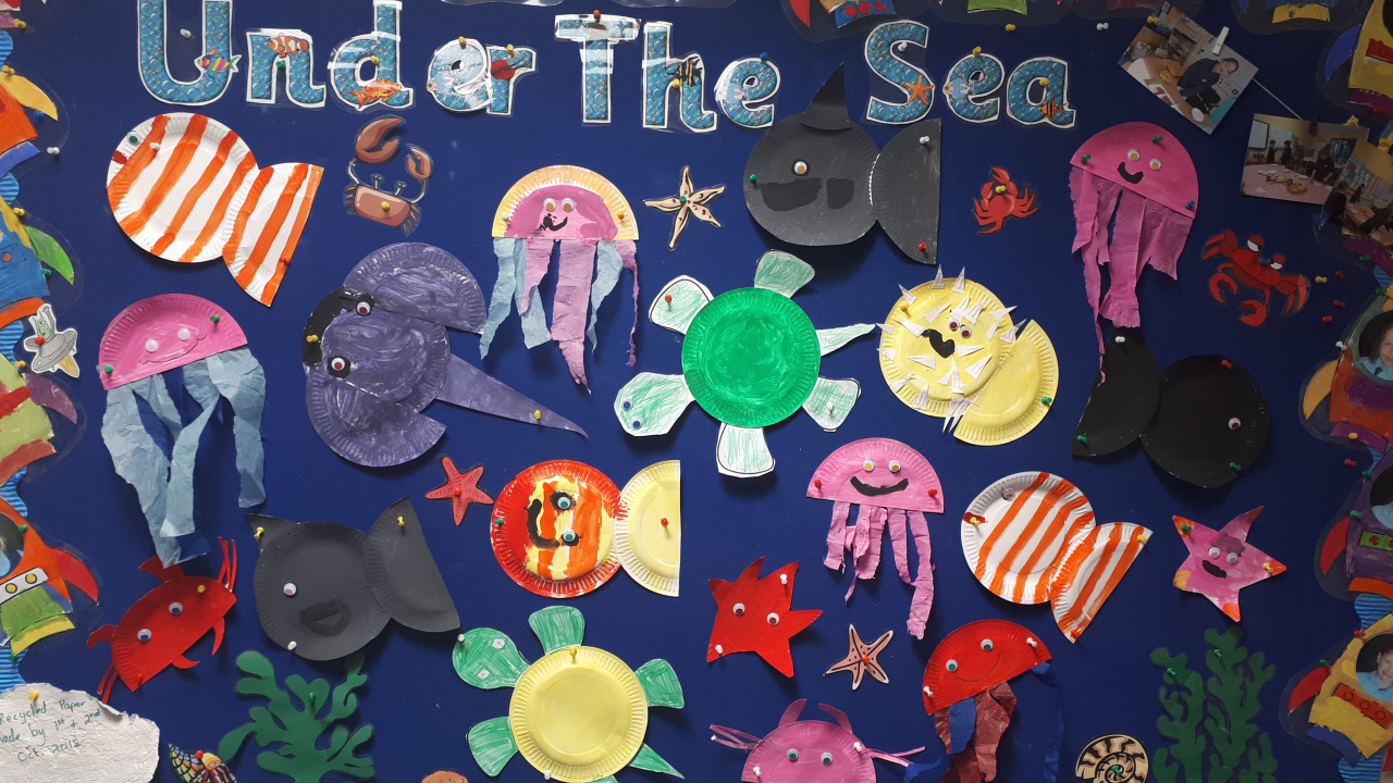 Under The Sea Ocean Paper Plate Craft For Preschool Kids