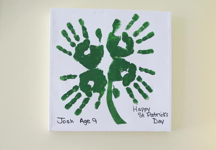 Saint Patrick's Day Four Leaf Clover Craft