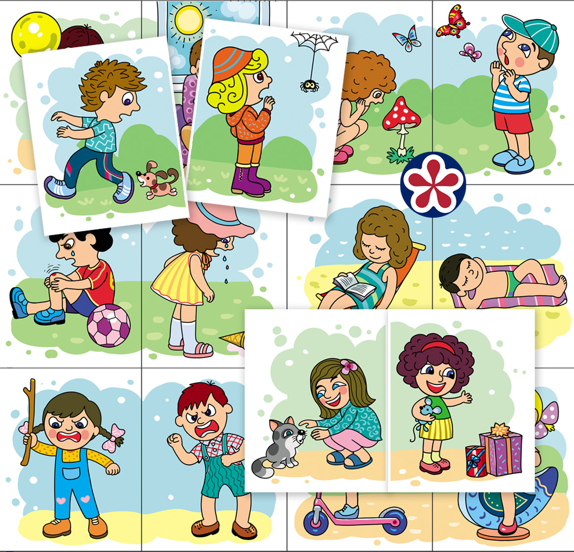 Printable Feelings & Emotions Cards. Matching game Photo Printable Feelings & Emotions Cards. Matching game