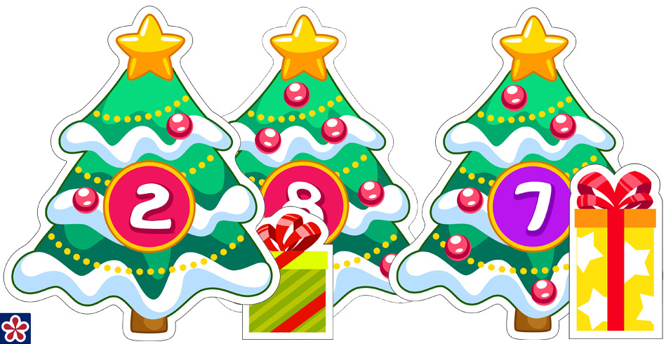 Christmas Tree Counting Math Activity